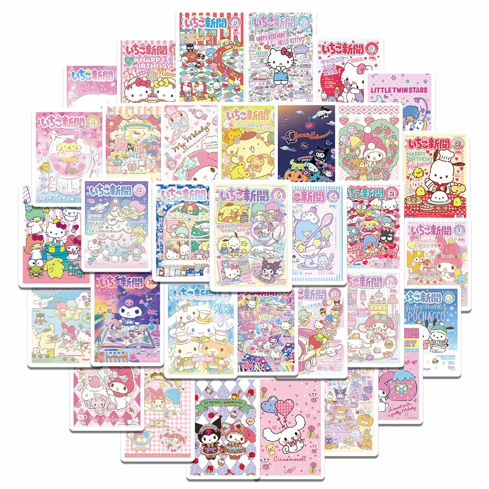 Sanrio Hello Kitty Sealing Labels Stickers Aesthetic
