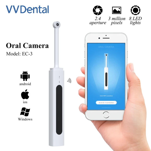 VVDental Intra Oral Dental Camera Wifi Digital Radio Sensor Intraoral Dental Odontologia Endoscope Dentistry Tool