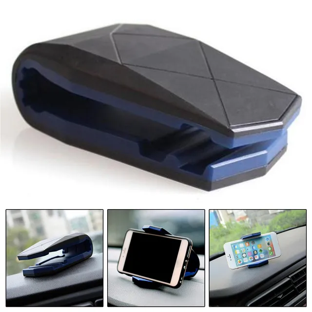 Clip Phone Holder Stand Dashboard GPS Holder Mount Plastic Black Blue Car Cell Phone Stand 6