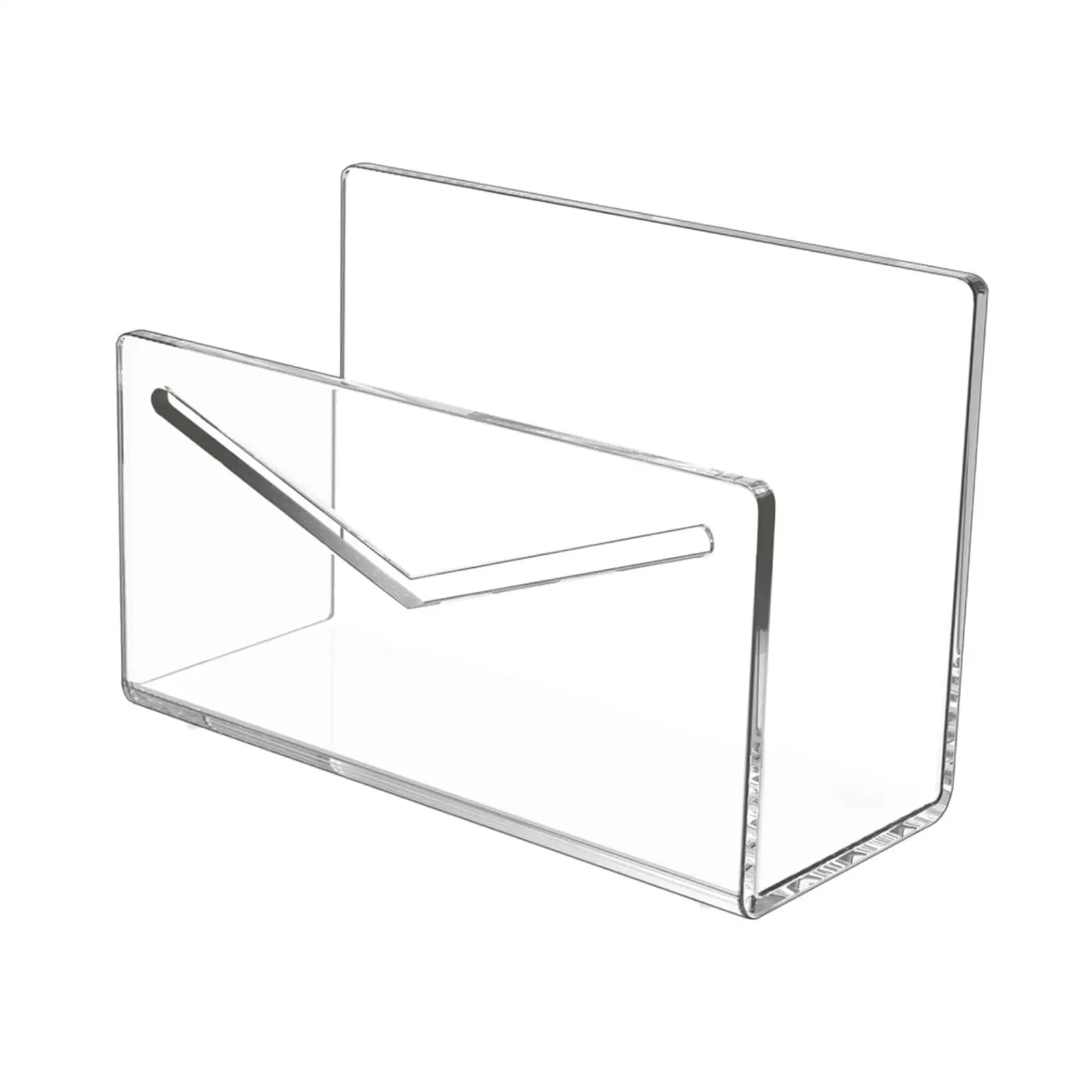 Acrylic Mail Holder File Organizer Clear Letter Holder Envelope Holder Countertop Acrylic Mail Sorter for Countertop Desk Home