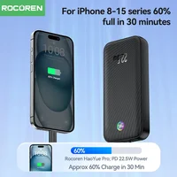 Rocoren 22.5W Power Bank 20000mAh QC PD 3.0 Fast Charge PowerBank Portable 10000mAh External Battery For iPad iPhone 17 Pro 5