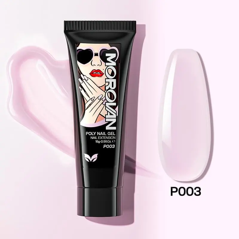 Poly Nail Gel 15Ml Pink Extension Gel Per Nail Art Design Nail Extension Gel Salon Nail Easy Diy Salon Nail A Casa