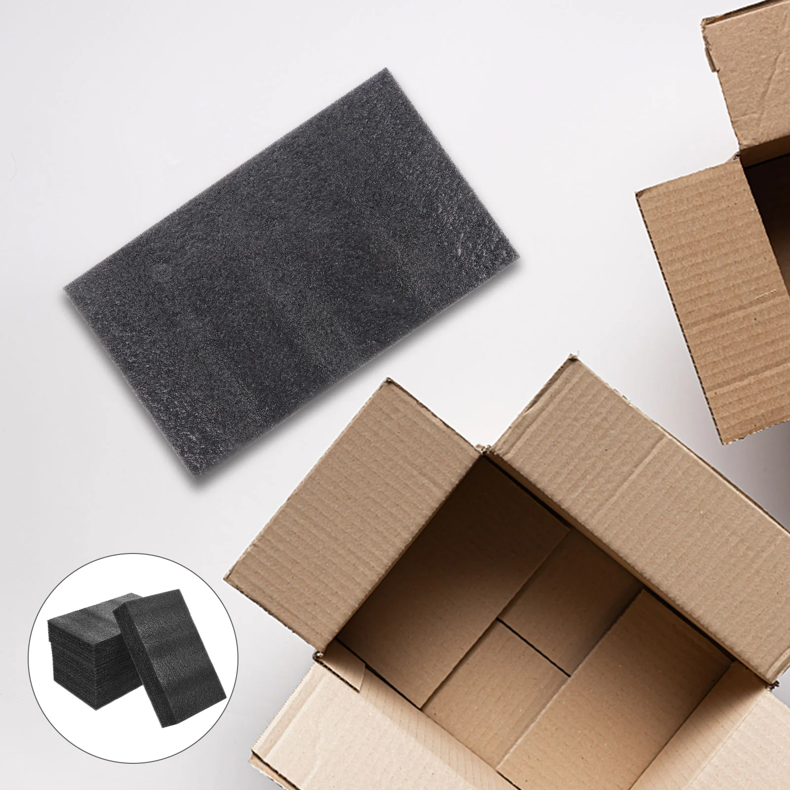 Black Pearl Cotton Foam Pad 4Pcs Packing Case Insert Liner Professional Foam Board Office Binding Supplies Blocks Wrapping book binding supplies