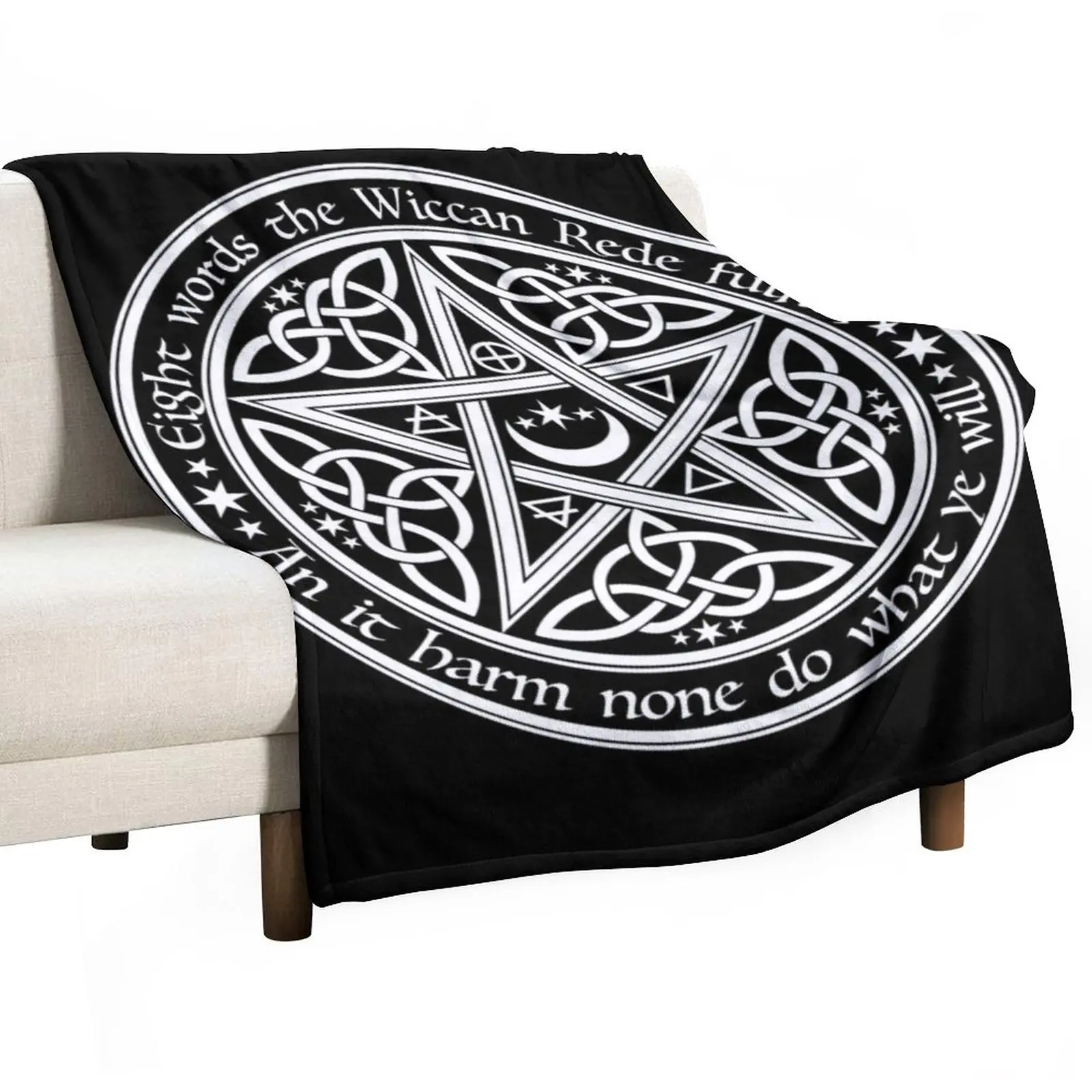 

Celtic Pentagram Throw Blanket Blankets For Bed Thins Soft Moving Blankets