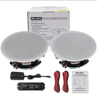 Herdio 2PCS 6.5 Inch Home Audio 300W Ceiling Bluetooth Speaker Home Recessed Speaker System For Indoor Kitchen Bedroom Bathroom