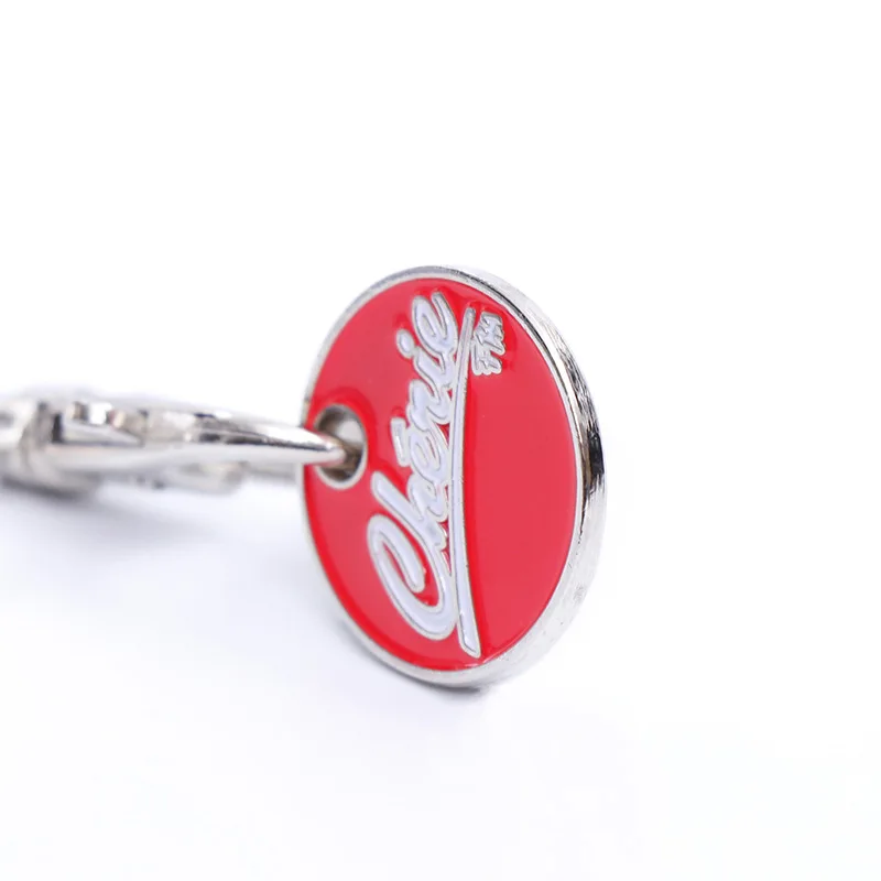Newwest ! gift zinc alloy paint matte coin clip supermarket trolley manufacturer coin buckle