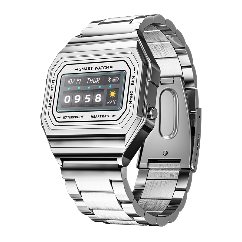 

i6 Steel Smart Watch IP67 Smartwatch Sleep Heart Rate Monitor Fitness Tracker Man Sports Wristwatch For iOS Android Smartphone