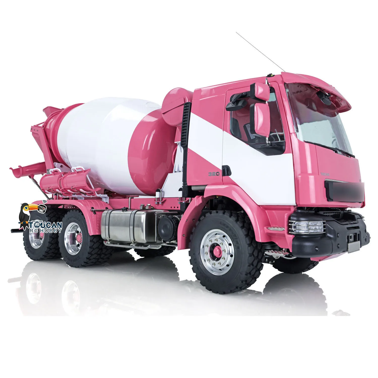 

LESU Metal RC Concrete Car 1/14 6X6 Radio Controlled Painted KIT Mixer Truck Models Electric Cars Lights Sounds Toys THZH1319