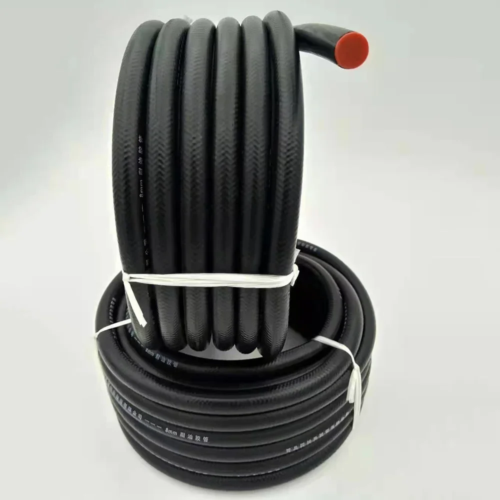 Rubber Tube 1M NBR Petrol Diesel Oil Resistant Rubber Tube 4-25mm Diameter Flexible High Pressure Automobile Fuel Injection Pipe Car oil hose