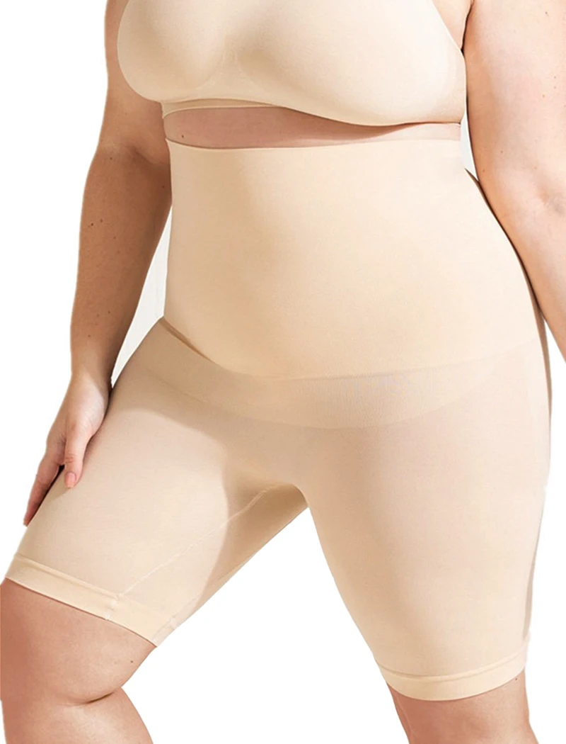 Plus Size Tummy Control Shapewear Biege 