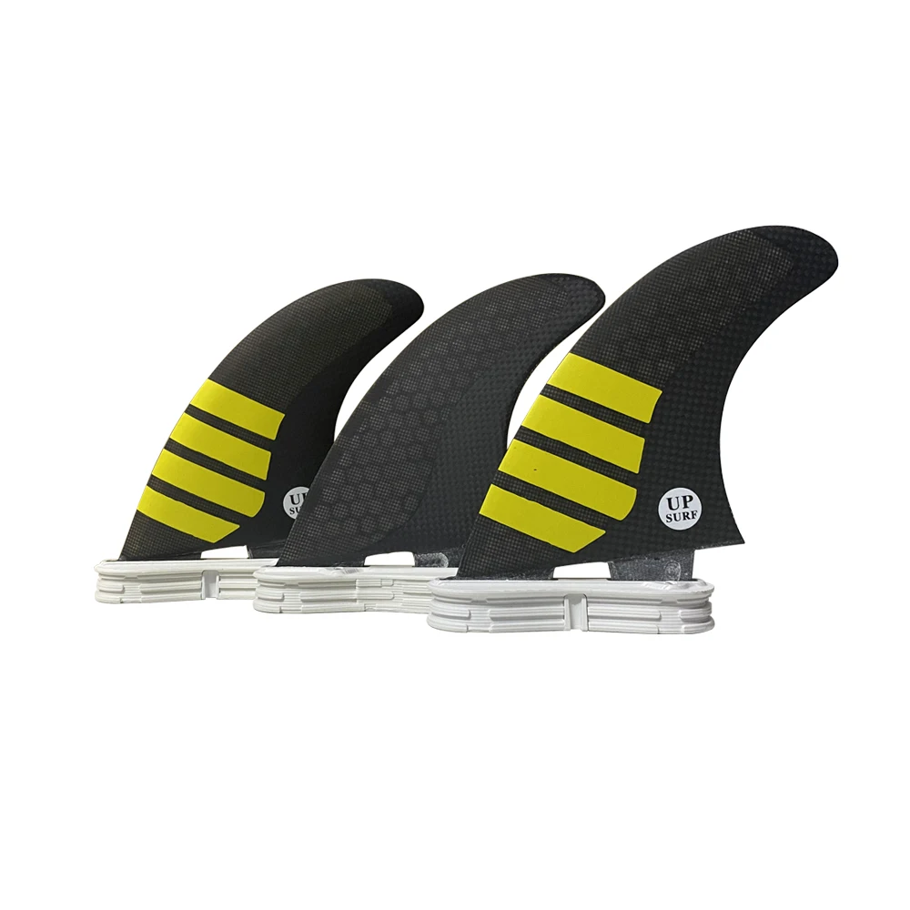 UPSURF FCS 2 Fins G5 Medium Surfboard Fins G5 Thrusters 3pcs/set For Surfing Board G5 Fin Tri Double Tab 2 Surfboard Fins M Set