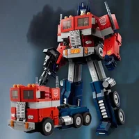 Transformation Robot Car Toys Optimus Prime Truck Autobot Deformation Movies Building DIY Model Blocks for Kids 1