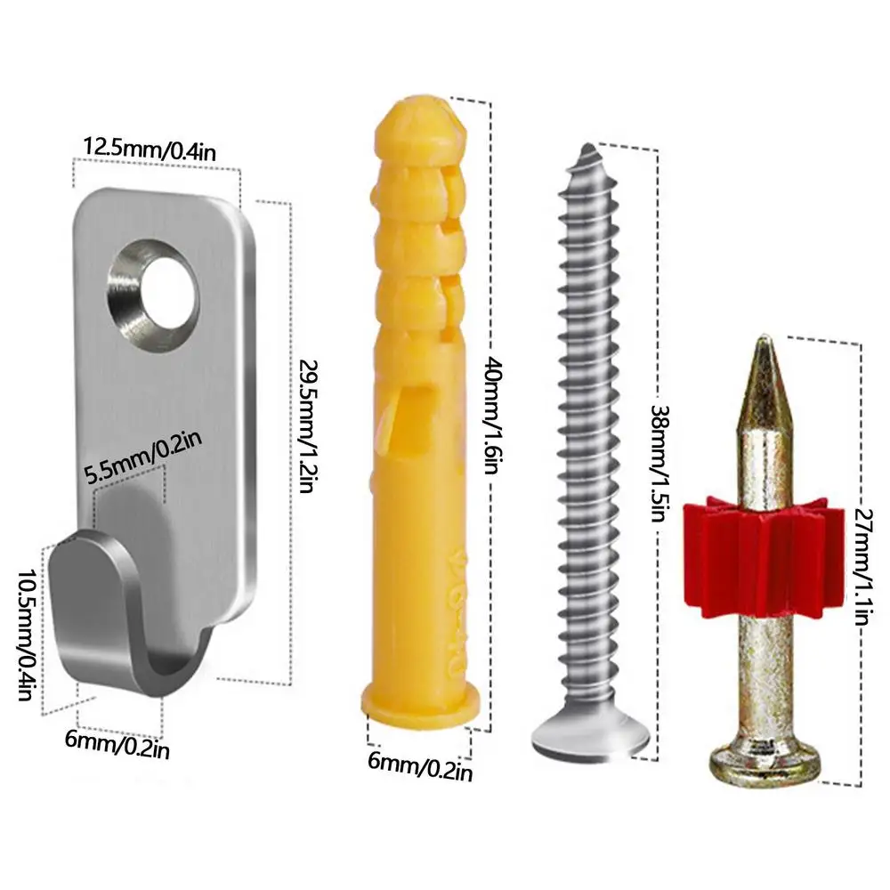 Description Picture 5 of itemPicture Hangers Professional Photo Frame Hooks Wall Hanging Kit Heavy Duty Picture Hangers On Wooden Drywall For Home Office