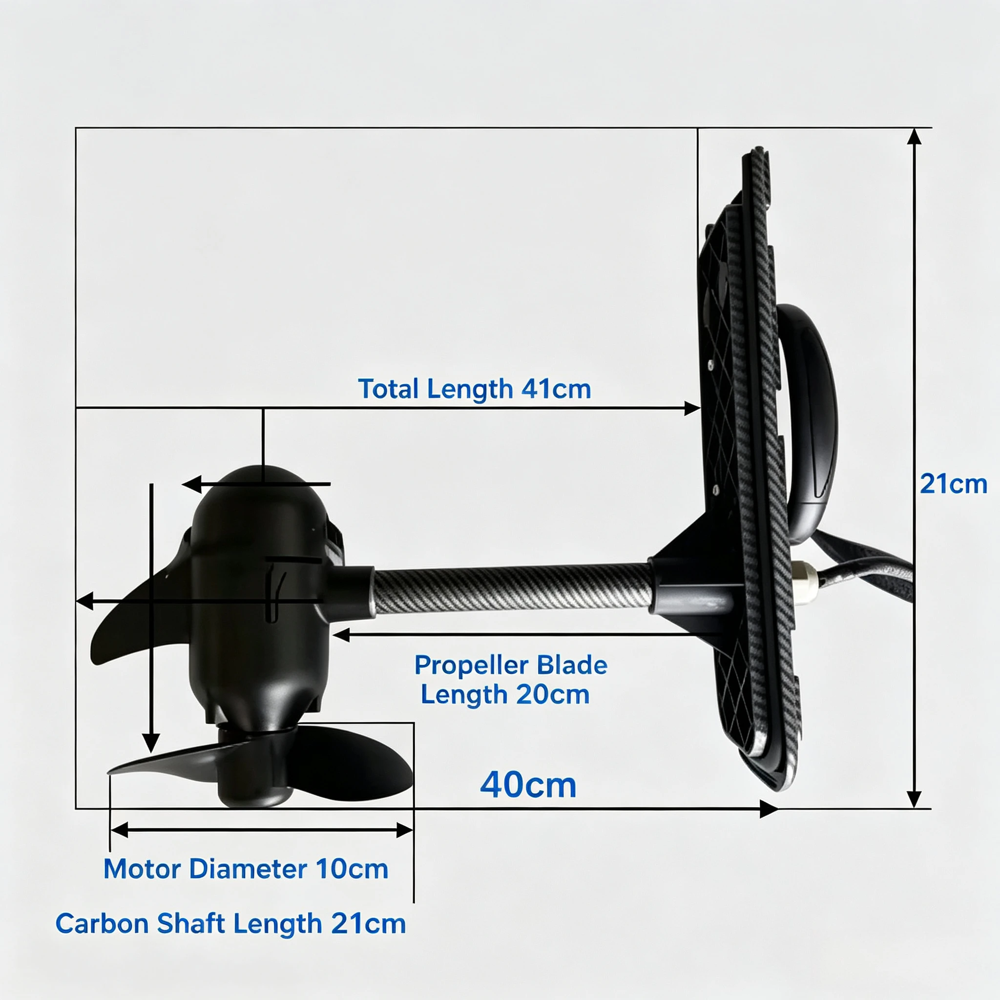 Kayak da pesca in alluminio con motore elettrico da traina da 55LBS 65LBS e pedaliera per la pesca all'aperto - immagine 3