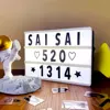 A3 A4 A5 A6 Size LED Combination Night Light Box Lamp DIY Black Letters Cards USB or AA dry Battery Cinema Lightbox Gift lantern 5
