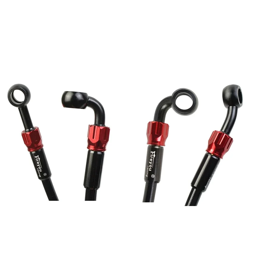 Motorcycle Brake Hose Motorcycle Brake Hose Dirt Bike Braided Steel Hydraulic Reinforce Brake Line Clutch Oil Tube Pipe Universal Scooter AN3 ATV Moto