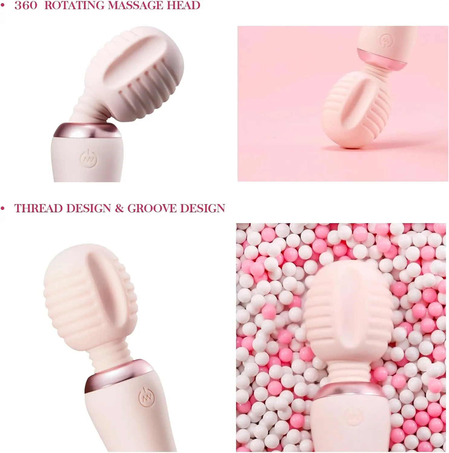 Powerful Silent Magic Wand Vibrator For Clitoral Stimulation_voghion.com