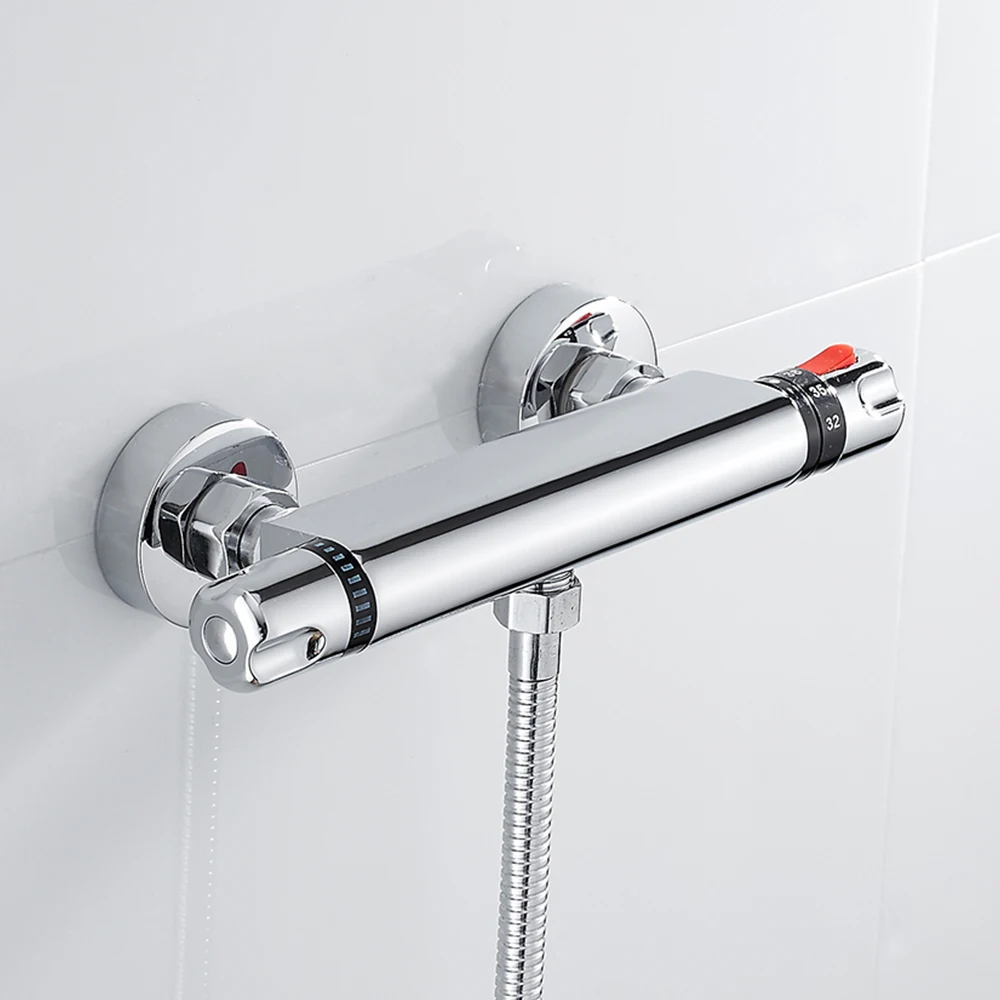 Thermostatic Shower Faucets Set Bathroom Mixing Valve