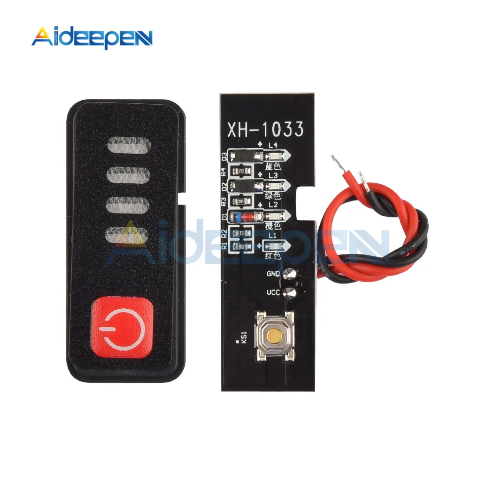 5S 18V 21V Battery Capacity Indicator Module with Power Display and Battery Shell Battery Level Indicator Tester LED Display 2