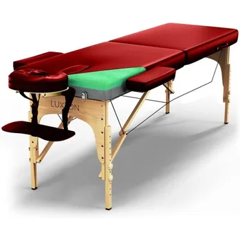 Luxton Home Premium Foam Massage Table - Easy Set Up - Foldable & Portable with Carrying Case