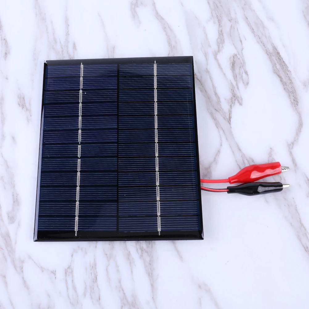 Solar Panel 5W 12V Portable Solar Charger Outdoor Waterproof For 9-12V Battery Charging