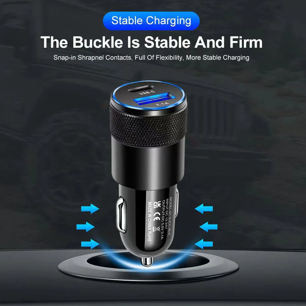 Quick Charge USB Car Charger Adapter for Phones Tablets