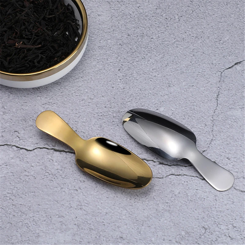 Stainless Steel Small Spoons Kitchen Spice Condiment Spoon Sugar Tea Coffee  Scoop Short Handle Metal Spoon Kitchen Gadgets - AliExpress