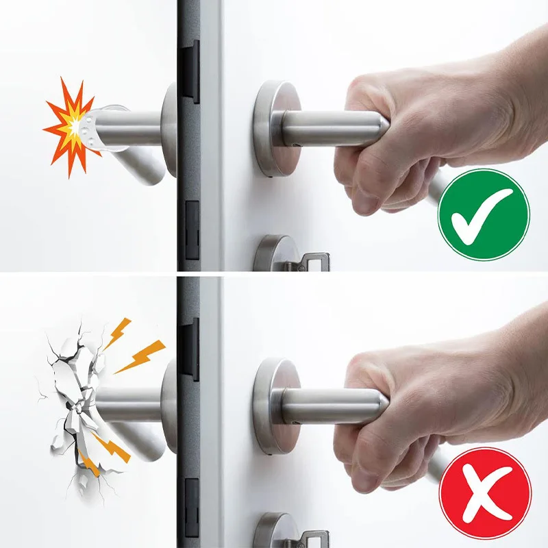 1/10Pcs Silicone Door Stops for silicone door stopper,door stopper bumpers,door stopper Shockproof Door Handle Buffer Wall Protection Doorknob Bumper Furniture Protected Crash Pads Rings