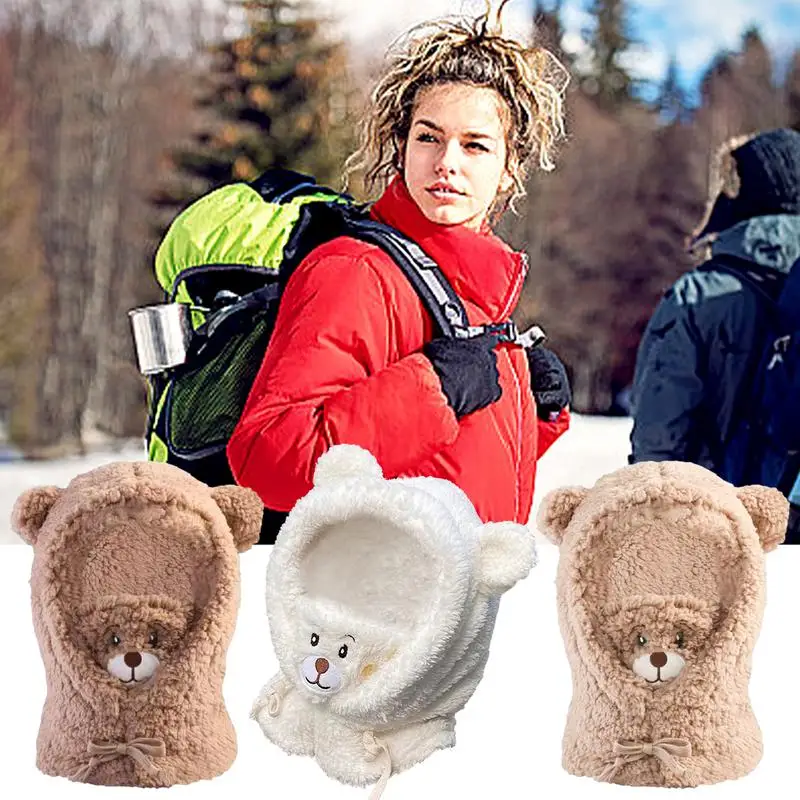 

Шапка с медведем теплая шапка с защитой ушей ветрозащитная плотная теплая шапка с медведем для защиты ушей для мальчиков и девочек детский подарок