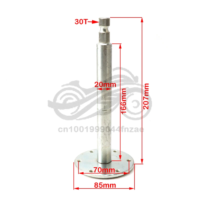 

Steering wheel 6-hole base fixing seat shaft is used for refitting kart self-made four-wheel electric car steering accessories