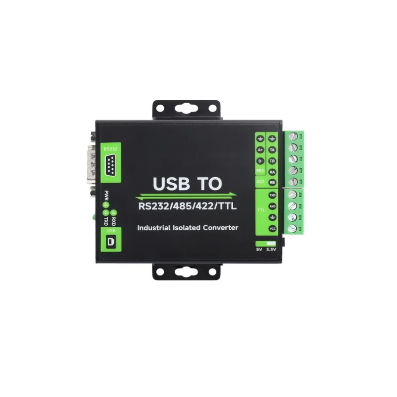 

USB to RS232/485/422/TTL converter industrial isolation type, FT232RNL chip scheme