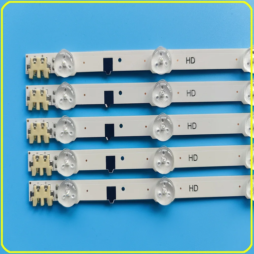 LED Strip For Samsung UE32F4000AW UE32F5000AK UE32F5030AW UE32F5300AW UE32F5300AK TV LED Backlight Strip Kit 9 Lamp Lens 5 Bands