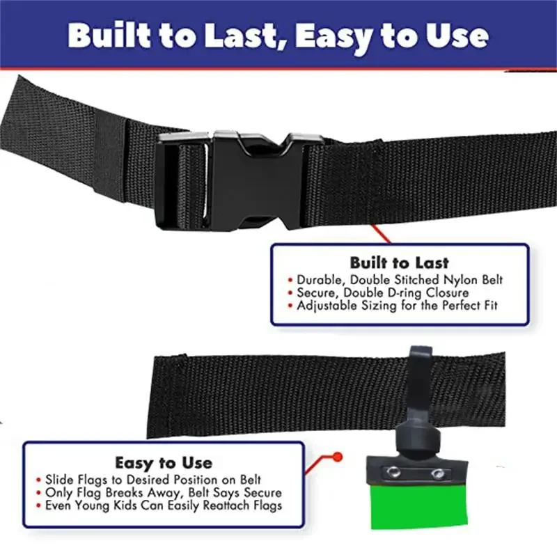 Public Sports Flag Football Belt Kids Premium Kids Belts And Flags For Adults And Youth Rugby Training Sport Training