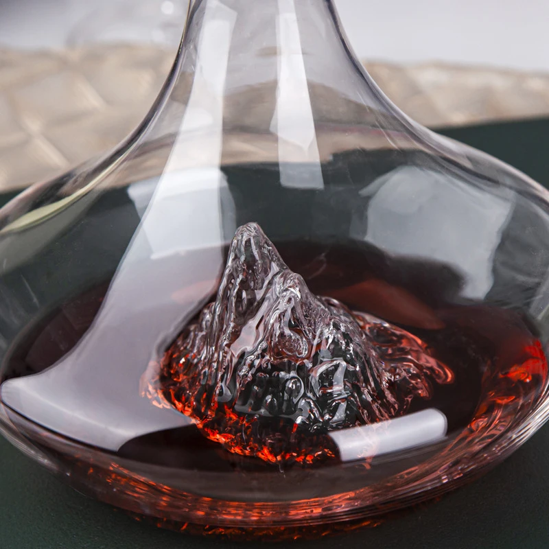 1500ml Crystal Glass Red Wine Decanter Creative Reds Wines Whiskey Wines Wine Quick Waterfall Iceberg Dispenser Red Kettle,wine aerator pourer,wine aerator decanter