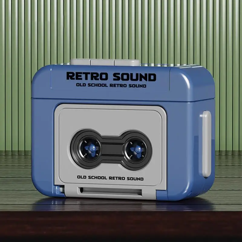 Creative Vintage Mini Retro Cassette Recorder Music Key Chain Cute Mini Player Commemorate Keyring for Friends Gift