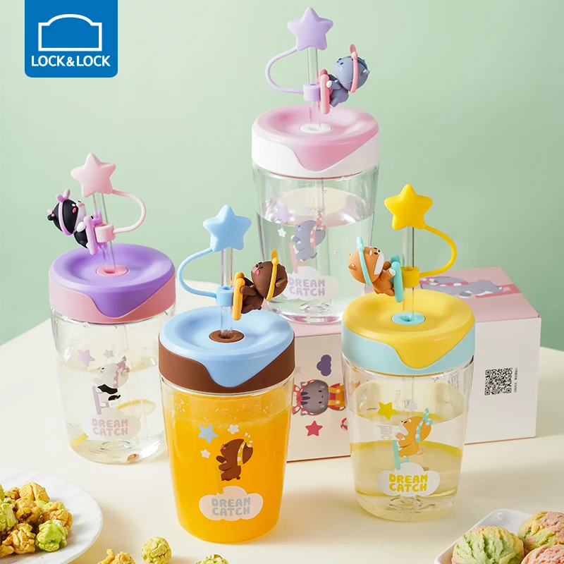 

Cute Straw Cup Children's Water Cup Girls' Summer Plastic Tritan Cute High Appearance