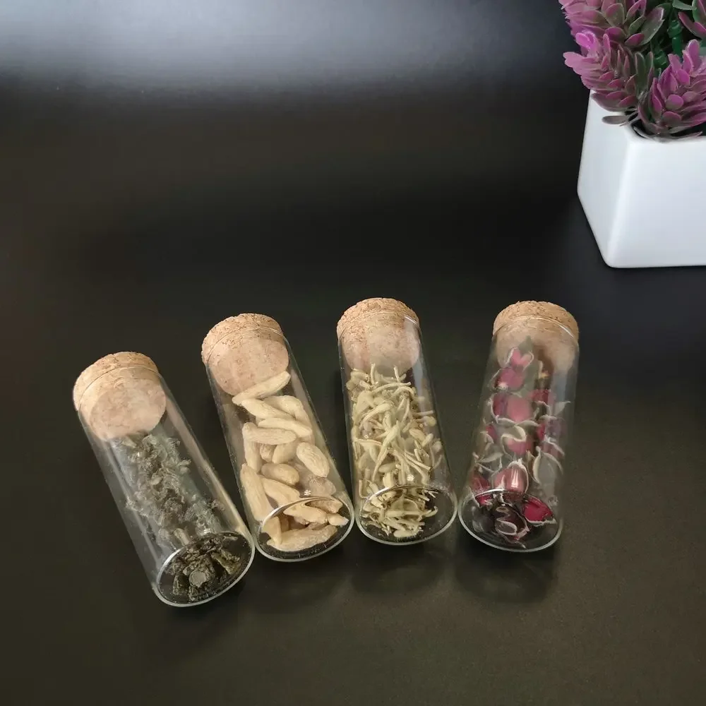 코르크 스토퍼 유리 투명 테스트 튜브, 휴일 웨딩 장 DIY 위싱 병, 로트당 36 개, 30x75mm, 35ml