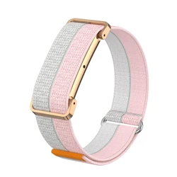 Metal Protective Case with Breathable Nylon Quick - Release Strap - Ultra - Slim and Feather - Light - Fitbit Air (Pink)