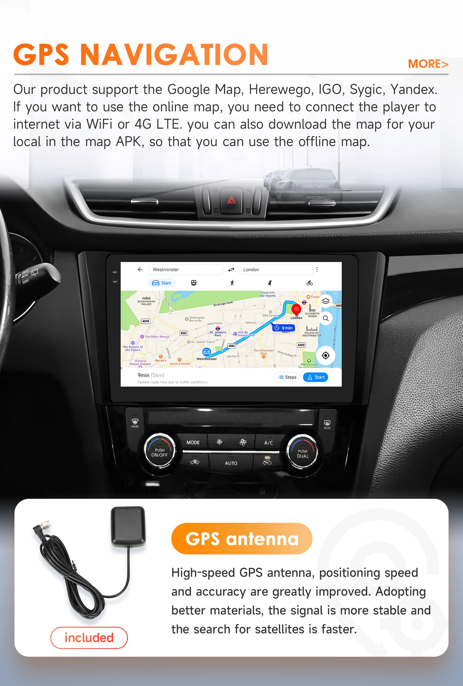 Hizpo 8Core Android 14 Autoradio für Nissan Qashqai J11 X-Trail 3 T32 2013-2017 CarPlay GPS DSP 4G BT von Qualcomm Snapdragon6115 – Detail 31