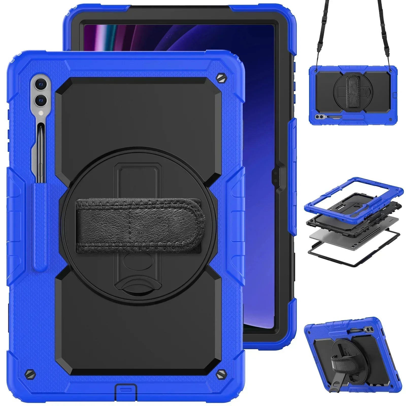 Heavy Duty Shockproof Protective Tablet Case with Screen Protector, 13.1″