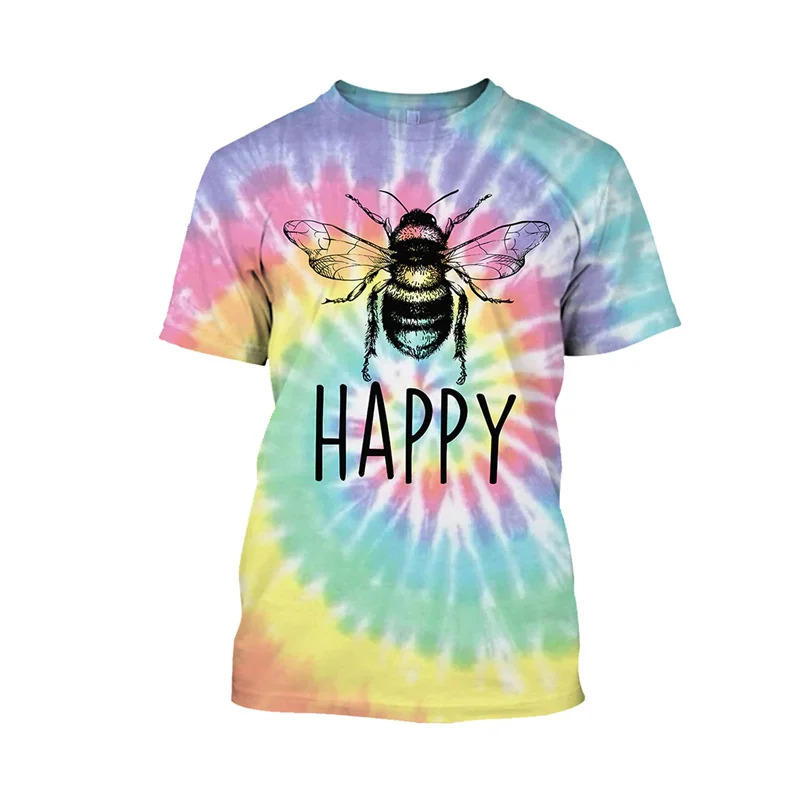 

New 3D Cute Animal Bee Printed T Shirt Children Fashion Funny Streetwear Short Sleeves Summer Unisex Harajuku Y2k Tee Shirts Top