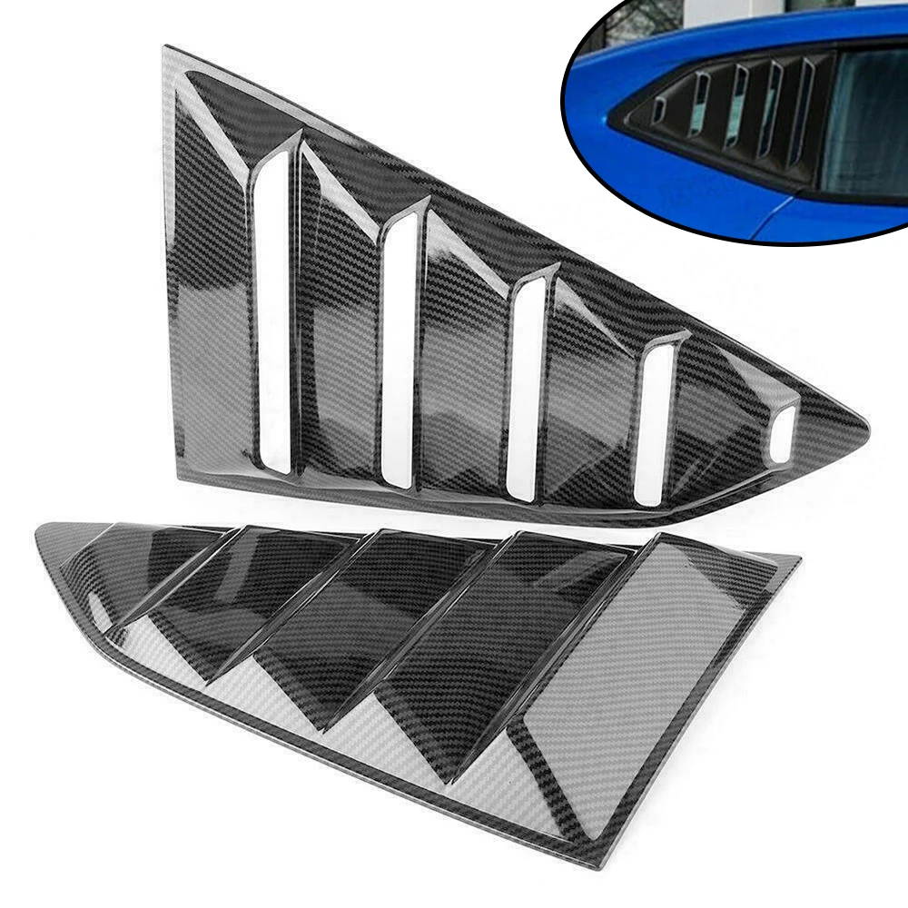 

2 pcs/set Rear Quarter Window Louvers Sun Shade Black/Shiny/Carbon Fiber Spoiler Panel Fit for Chevrolet Chevy Camaro 2016-2022
