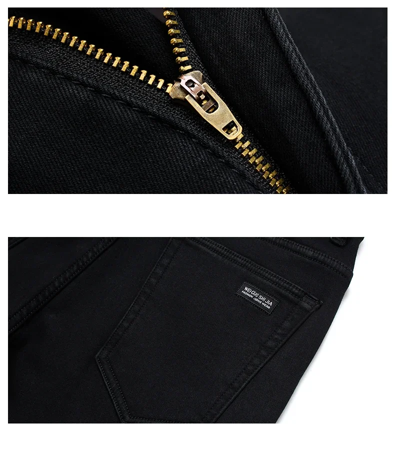 Spring Autumn Men Classic Fashion Brand Jeans Homme Man Soft Stretch Black Biker Masculino Denim Trousers Mens Pants Overalls S88d71633fe2f41ceafc8fe7487b61270q