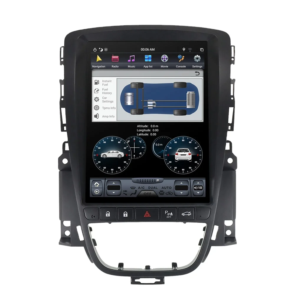 

Автомобильный мультимедийный плеер для Opel Astra J 2009-2016, 4G SIM, Tesla Style, Android 9,0, GPS-навигация, стерео, головное устройство, автомобильное радио