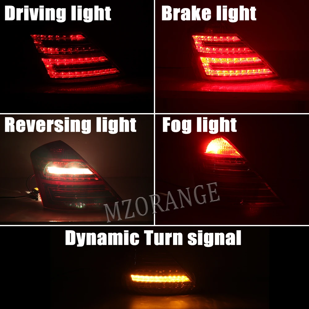 Rückleuchten Für Mercedes S-Klasse W221 - LED Bremslicht & Blinker Set