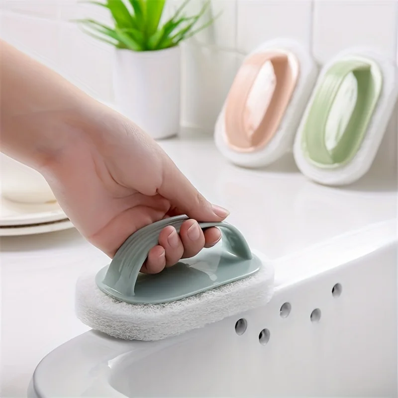 Multi-purpose Bathroom Bathtub Washbasin Cleaning Brush Toilet Kitchen Glass Wall Cleaner Sponges Brushes Cleaning Tool 2
