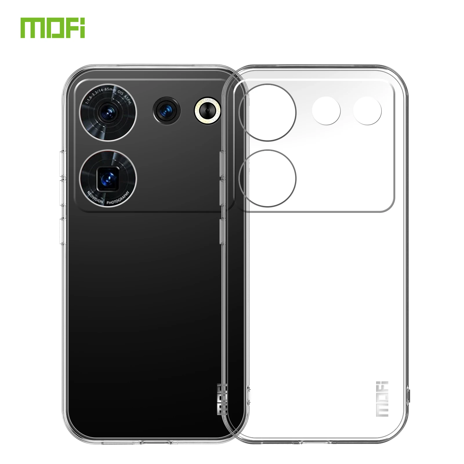 Per Zte Nubia Z50 Ultra Case Mofi Ultra Sottile Morbido Tpu Cover Posteriore Trasparente Custodie Per Telefono Per Zte Nubia Z50 Ultra