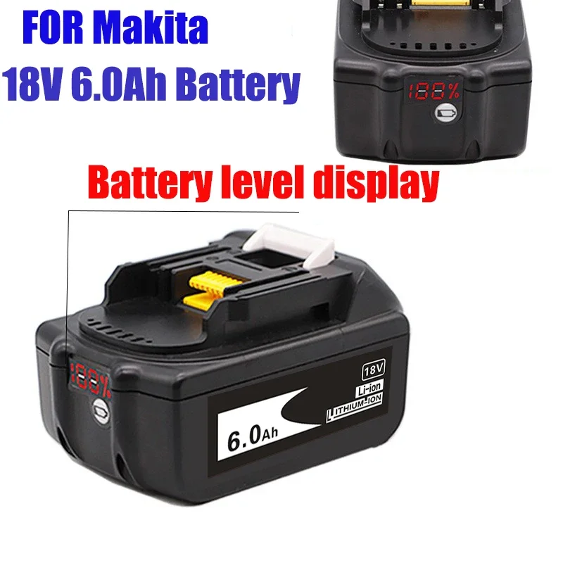 

18V 6.0Ah Rechargeable Li-ion battery For Makita power tool 18 v Batteries BL1840 BL1850 BL1830 BL1860B