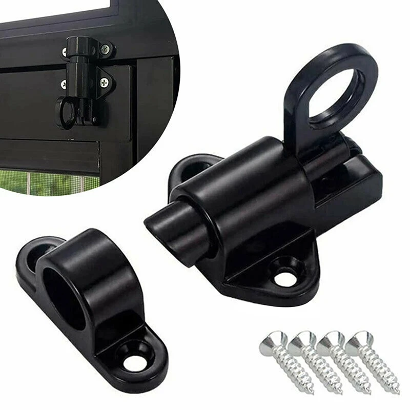 Description Picture 5 of item1PCS Self-Closing Latch - Spring Door Lock - Door Latch - Security Automatic Window Gate Lock - Spring Load Bolt Latch