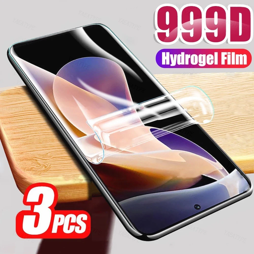 

3PCS Hydrogel Film Screen Protector For Xiaomi Redmi Note 12 11 10 9 8 Pro Plus 11 SE 11S 10T 10S 9T 9S 8T 7 Not Glass
